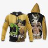ONE PIECE Usopp Yellow Zip Up Hoodie