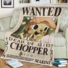 ONE PIECE Tony Tony Chopper Wanted Fleece Blanket