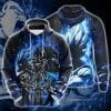 DRAGON BALL Vegeta Glowing Blue Pullover Hoodie