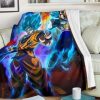 DRAGON BALL Vegeta and Goku Fleece Blanket