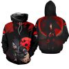 NARUTO Itachi Uchiha Sharingan Eyes Zip Up Hoodie
