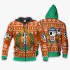 ONE PIECE Nami Ugly Christmas Zip Up Hoodie