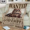 ONE PIECE Usopp Wanted Fleece Blanket