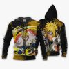 NARUTO Minato Namikaze Yellow Zip Up Hoodie V4