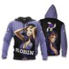 ONE PIECE Nico Robin Purple Zip Up Hoodie