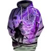 NARUTO Sasuke Uchiha Purple Pullover Hoodie