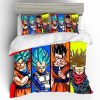 DRAGON BALL Super Saiyans Goku Vegeta Trunks & Gohan Bedding Set
