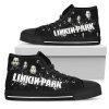 Linkin Park Black High Top Shoes