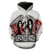 Queen Rock Band Members Fan Art Pullover Hoodie