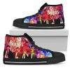The Beatles Colorful High Top Shoes