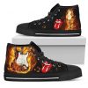 The Rolling Stones Guitar High Top Shoes