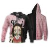 DEMON SLAYER Nezuko Kamado Black Pink Zip Up Hoodie