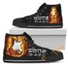 Led Zeppelin Guitar High Top Shoes