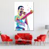Queen Rock Band – Freddie Mercury Portrait Canvas  V2