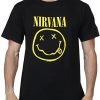 Nirvana Smiley Logo Black T-Shirt