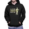 Music Lover – I Love Acoustic Guitar Black Pullover Hoodie