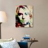 Nirvana Kurt Cobain Watercolor Style Portrait Canvas