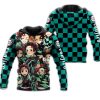 DEMON SLAYER Tanjiro Kamado Custom Zip Up Hoodie