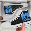 U2 Red Blue High Top Shoes