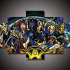 Aerosmith Members 5 Panel Canvas