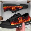 Metallica Flame Low Top Shoes