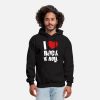 Music Lover – I Love Rock N Roll Black Pullover Hoodie
