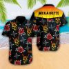 Megadeth Skull Flowers Hawaiian Shirt