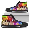 Led Zeppelin Members Colorful High Top Shoes