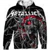 Metallica Munich Concert Skull Zip Up Hoodie