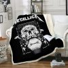 Metallica Death Macnetic Fleece Blanket