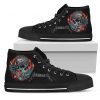 Metallica Disarm Red Skull High Top Shoes