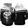 Metallica Black n’ White Skull Pullover Hoodie
