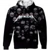 Metallica Skull Logo Zip Up Hoodie