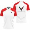 Chevrolet Corvette White Red Polo Shirt