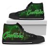 Chevrolet Camaro Lightning Green High Top Shoes