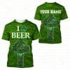 Beer Lover – ST.PATRICK DAY Custom Name T-Shirt