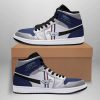 Ford Mustang Blue Air Jordan 1 High Sneakers V2