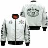 Jack Daniel’s Simple Style White Bomber Jacket