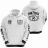 Jack Daniels Simple Style White Pullover Hoodie