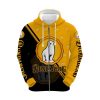 Bundaberg Rum Yellow Black Zip Up Hoodie