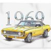Chevrolet Camaro 1969 Super Sport Fleece Blanket