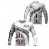 Ford Mustang White Gray Pullover Hoodie