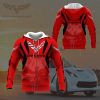 Chevrolet Corvette Red Zip Up Hoodie V3