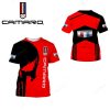 Chevrolet Camaro Skull Red Black T-Shirt V3