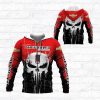 Chevrolet Camaro Skull Red Black Zip Up Hoodie