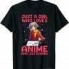 Anime Lover – Girl Anime Merch Sketch T-Shirt