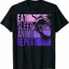 Anime Lover – Eat Sleep Anime Repeat T-Shirt
