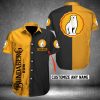 Bundaberg Rum Custom Name Yellow Black Hawaiian Shirt