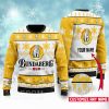 Bundaberg Rum Custom Name Yellow Ugly Christmas Sweater