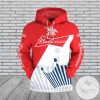 Budweiser Red White Pullover Hoodie V4